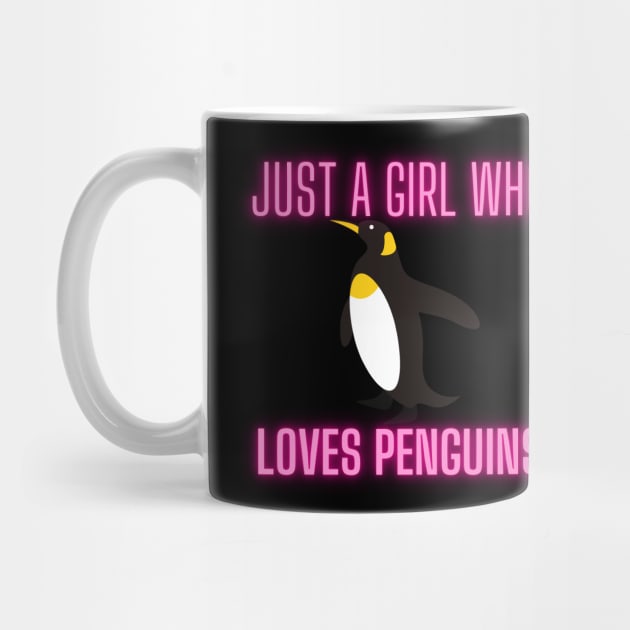 Just  A Girl who  loves penguin by Him